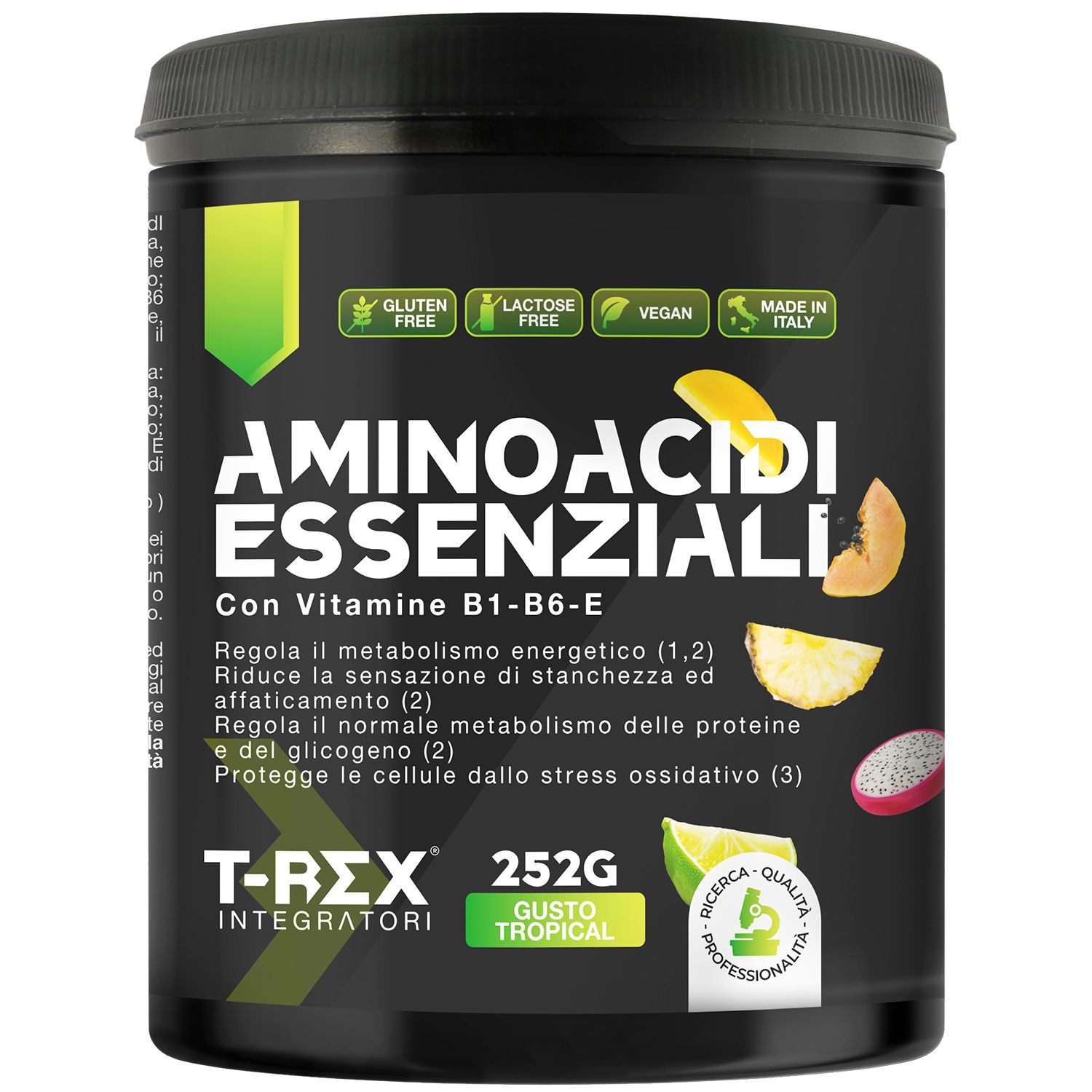 T-Rex Integratori Eaa Aminoacidi essenziali Tropical 250 g Polvere