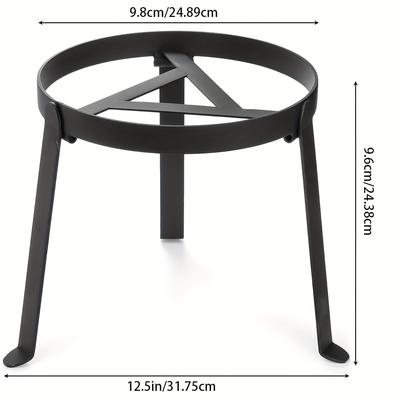 TEMU Iron Pit Stand, , Heavy- Stand For Bbq - , No Rod/ Included Image