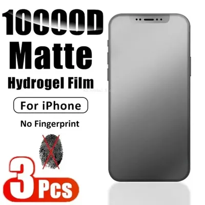 3Pcs Matte Hydrogel Film für iPhone 16 11 12 13 14 15 Pro Max 12 13 Mini Screen Protector für IPhone X XR XS Max 7 8 Plus SE