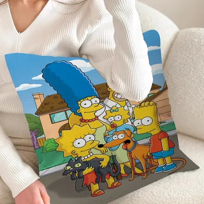Cartoon Anime S-Simpsons Kissenbezug toon Geschenk Kissenbezug Schlafzimmer Home Sofa Stuhl Sitz Image