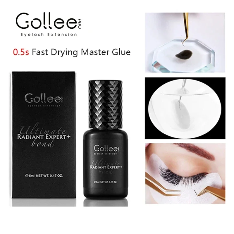 Gollee Glue Wimpern 0,5 s Wimpernverlängerung, professioneller Wimpernkleber, wasserfestes Wimpernzubehör für Salon-Wimpernkleber Image