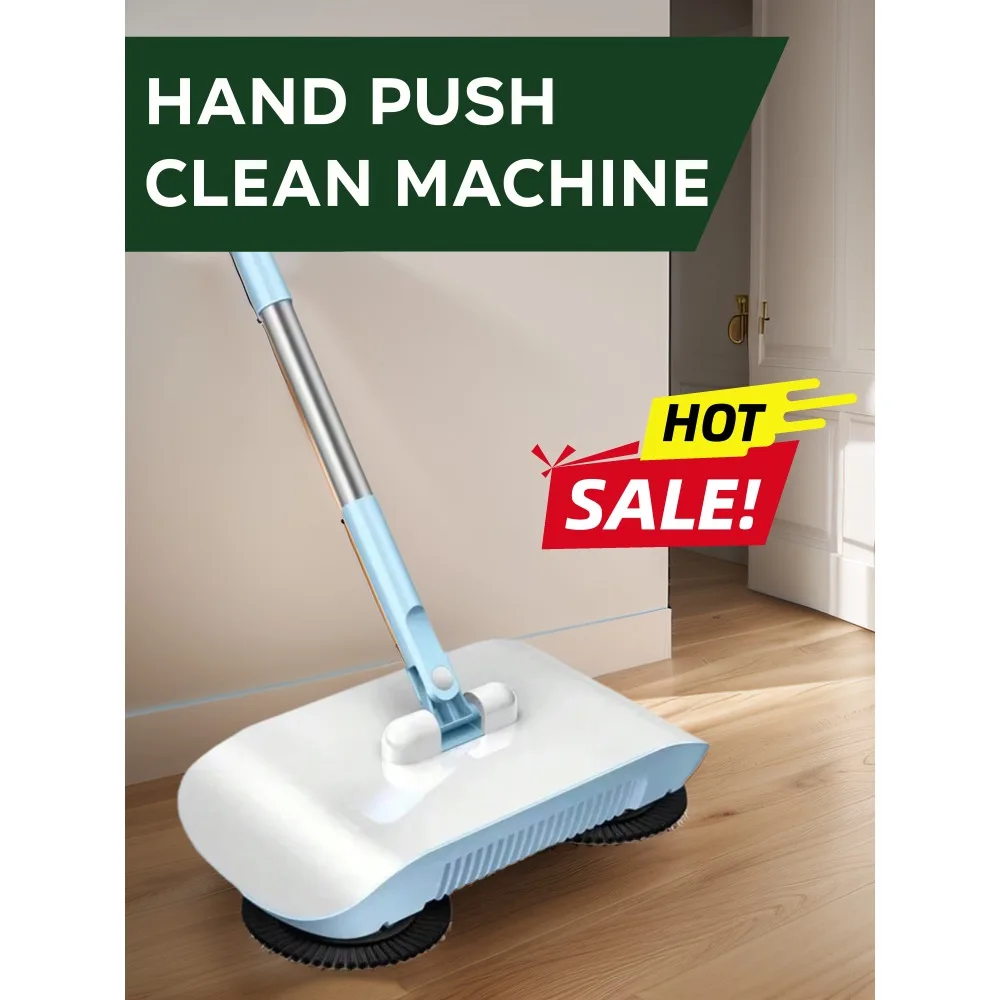 Kombination aus Besen und Mopp, Handschub-Schaufel, Haushaltsbesen und Kehrschaufel-Set, Bodenmagie-Besen, Heimreinigungswerkzeuge, Kehrmaschine Image