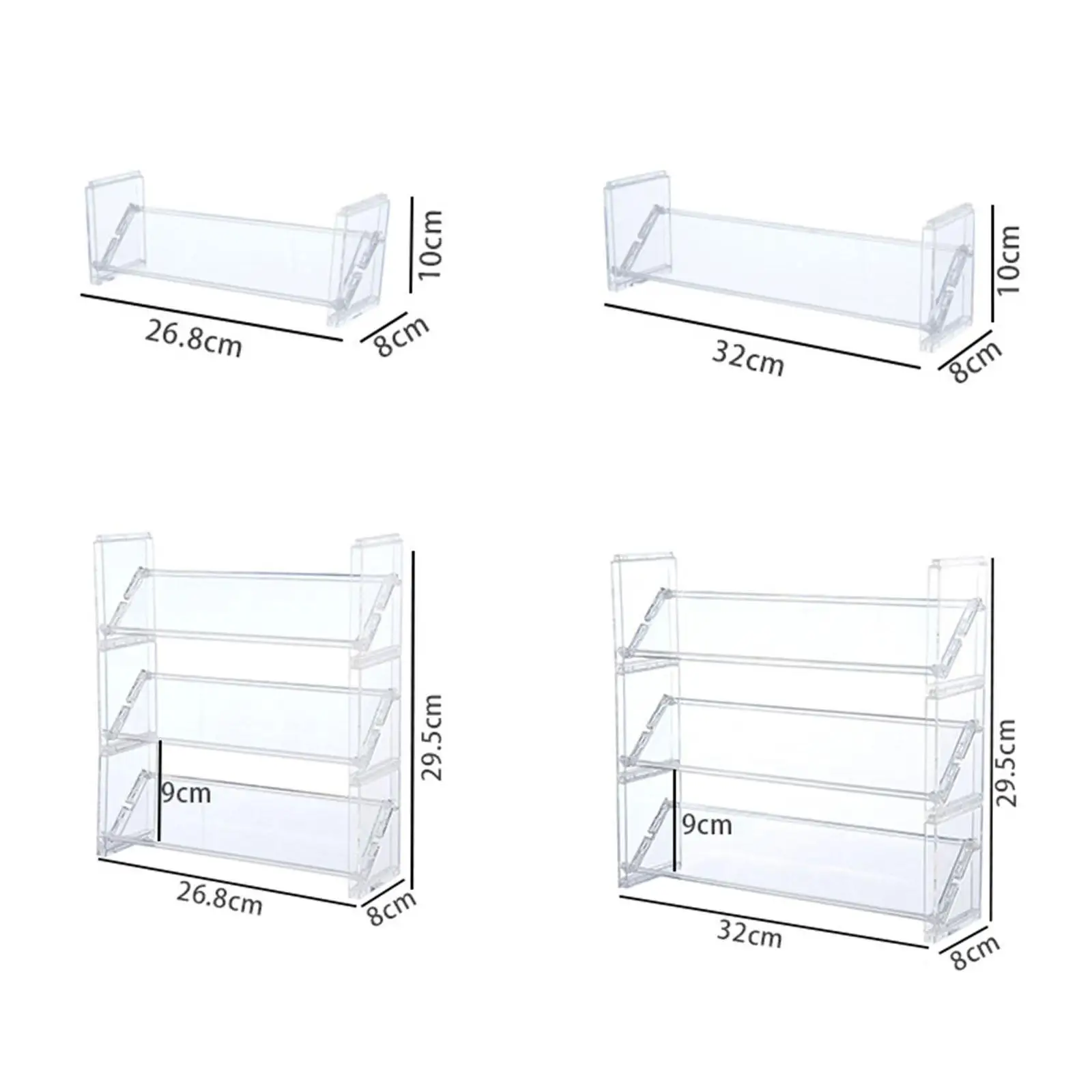 Durchsichtiger Make-up-Organizer, Kosmetik-Aufbewahrungs-Organizer, Mehrzweck-Halter für Ehefrau, Badezimmer, Theke, Schminktisch, Kommode, Freundin