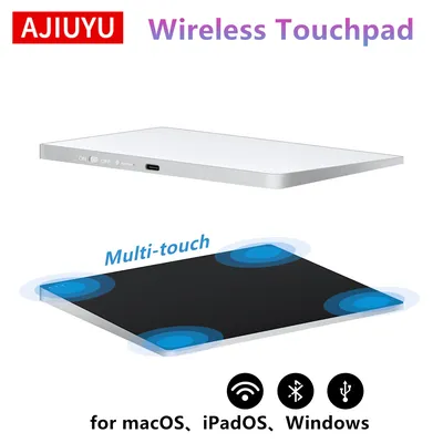 Magic Trackpad Wireless Touchpad for iMac Mac mini Studio MacBook Pro Air MacOS Vision iPadOS BT & 2.4G & USB-C Wired Windows PC