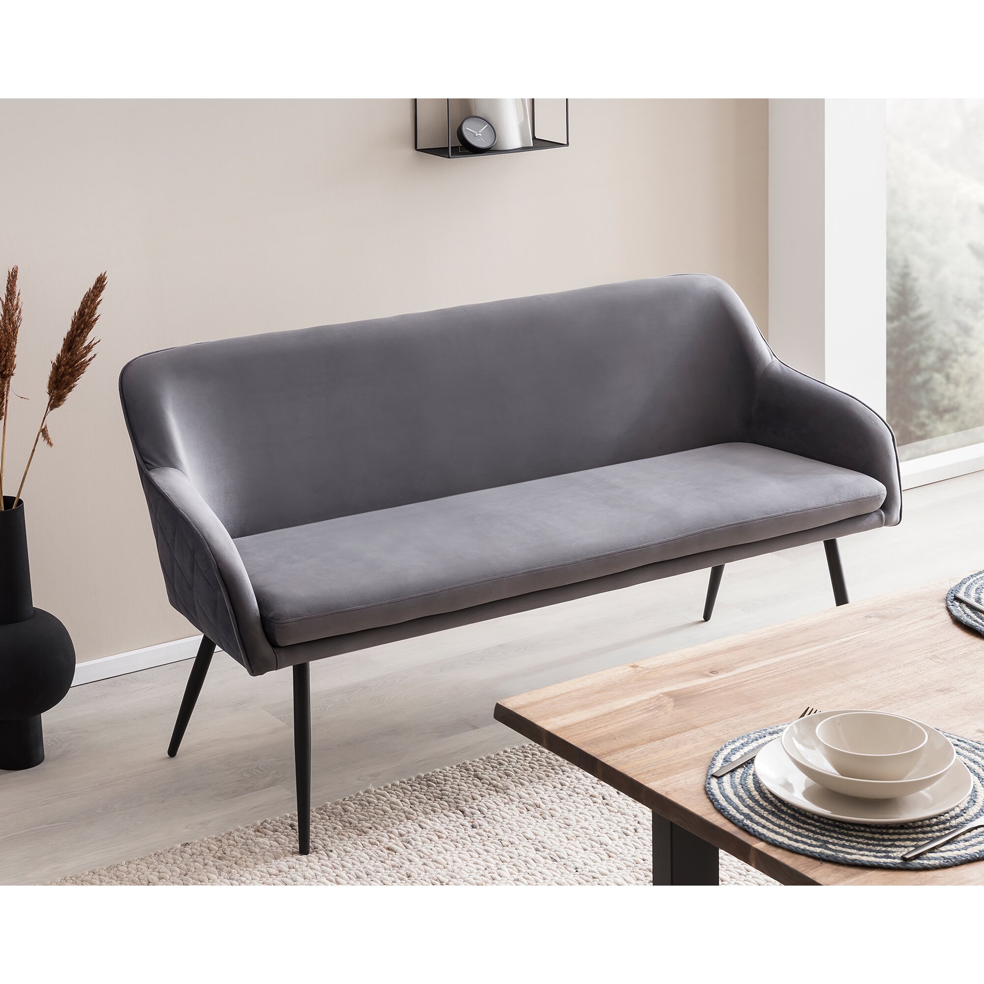 SalesFever »Finja« Sitzbank grau 160x85x61 cm