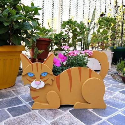 Garden Planters,Cute Dog Cat Animal Shaped Cartoon Flower Planter,Succulent Planter for Living Or Artificial Plants for Home Balcony,Garden Decoration