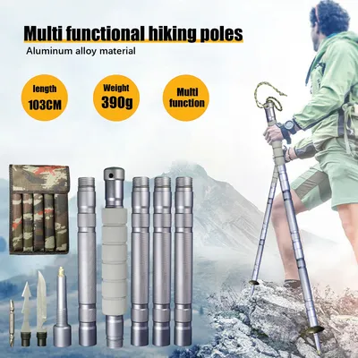 Trekking Poles Carbon Fiber Trekking Poles Walking Stick For Tourism Collapsible Telescopic Sticks