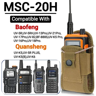 Tactical Walkie Talkie Pouch Oxford Molle Radio Pouch Holder Pocket Portable Outdoor Hunting Sports