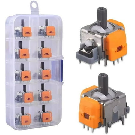 10-Pack Joysticks Replacement for PS5 Controller Hall Rocker 3D Analog Joysticks Module for PS4 /PS5/Xbox one/Switch Pro Conrtoller Hall Joysticks Thumbsticks Repair Kit (for PS5)