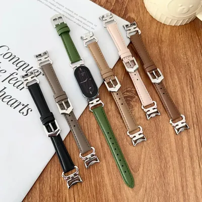 Damenarmband für Mi Band 9, Lederarmband für Xiaomi Watch 8, Handschlaufe, Correa Watch, Ersatz für Image