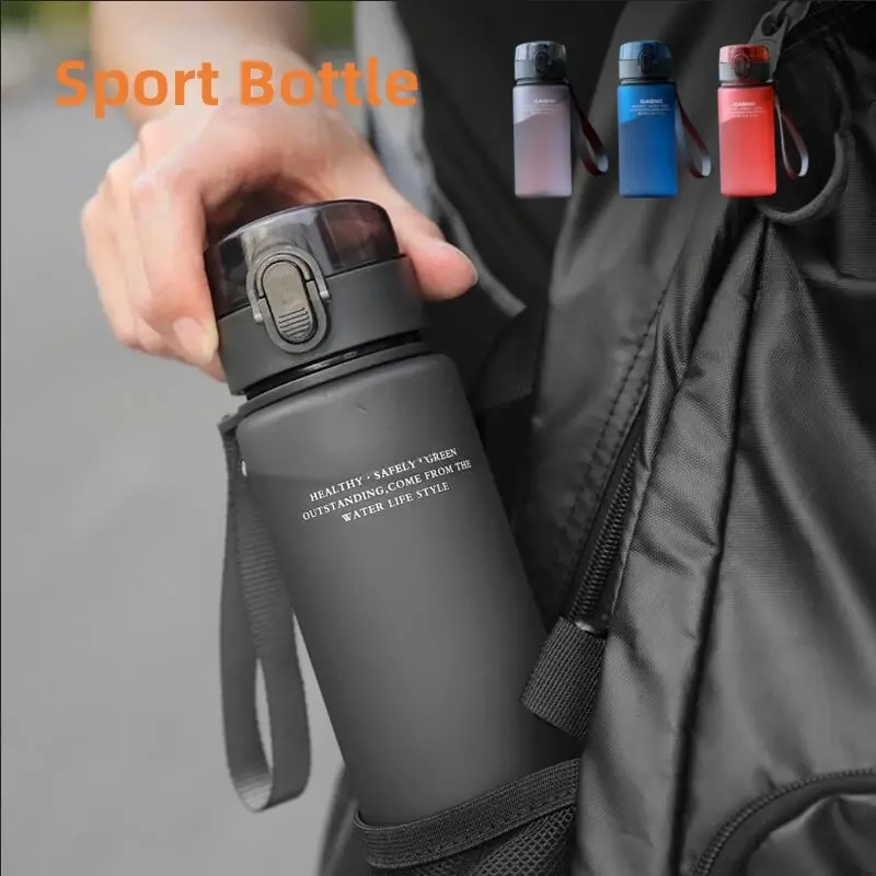 Bpa frei auslaufs ichere Sport wasser flasche hochwertige Tour Wandern tragbar meine Lieblings getränke flaschen 400ml Image