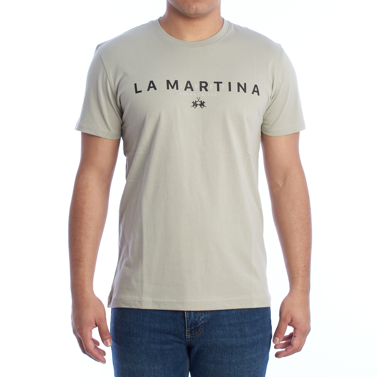 Kurzarm-T-Shirt mit normaler Passform YMR005-JS206 Herren Image