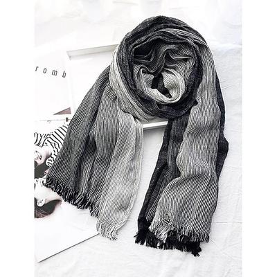 sciarpa leggera in cotone sfumato da uomo – accessorio di moda casual per outfit primaverili, autunnali e quotidiani
