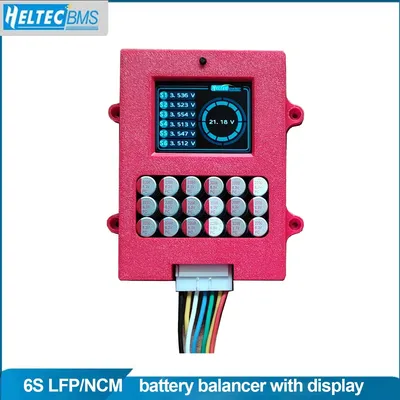 Heltec Equalizer with TFT display 6S 5A Active balancer with voltage Lifepo4 LTObattery voltage