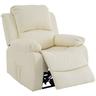 Armand - fauteuil relax en cuir vegan - beige