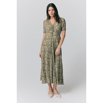 Ghost Flo Floral Midi Tea Dress