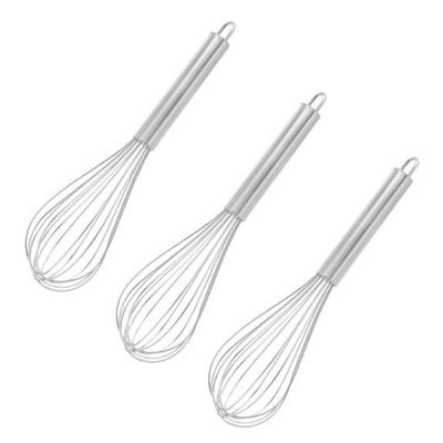 Stainless Steel French Whisk, for Blending, Beating, Stirring, Dishwasher Safe