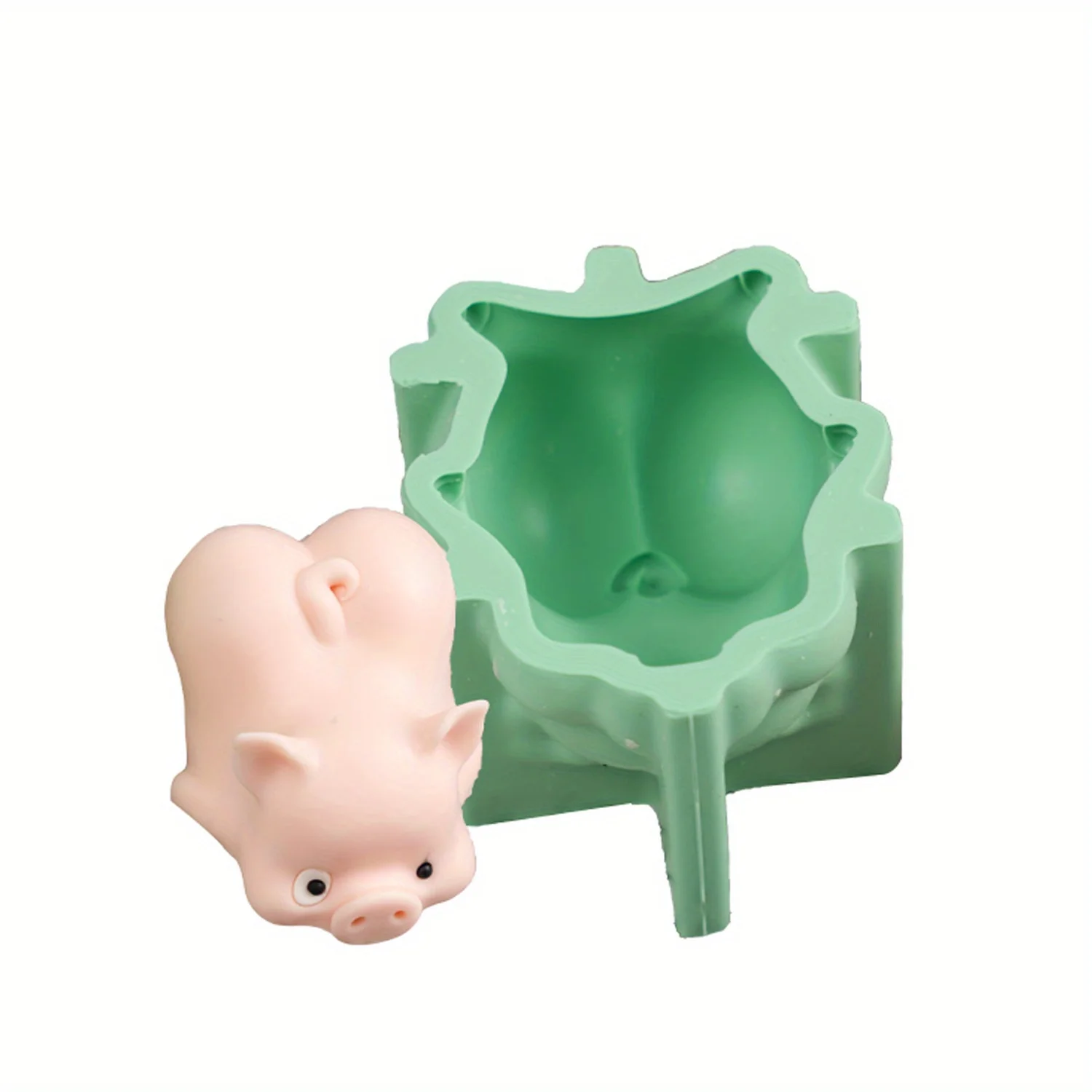 1pc Fondant Silikon form Schweine form Schokoladen form Süßigkeiten form Kuchen Dekorations werkzeug Backwerk zeug Kuchen Werkzeug Küchen zubehör