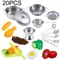 Ustensiles de cuisine en acier inoxydable pour enfants, mini casseroles, ustensiles de cuisine,