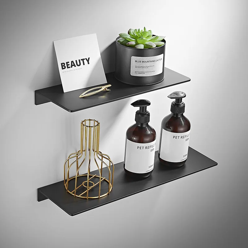 Tuqiu étagère de salle de bain 20-100 cm noir support de douche étagère d'angle carré bain douche étagère salle de bain rangement organisateur support