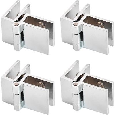 Sollbry Glastür-Clips, Glasscharnier-Klemmteile, Glasscharnier aus Zinklegierung, mit Schrauben, Image