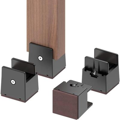 Verstellbare Bett- und Möbelerhöhungen mit Schraubklemme, 4 Stück, 5 cm verstellbare Image