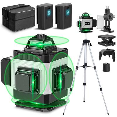 4 x 360° Laser-Nivelliergerät 4D 16 Laserlinien, mit 1.2m Stativ für Lasernivelliergeräte Image