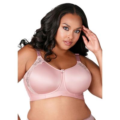 Plus Size Women's Fancy Smooth Curves Softcup Bra by Elila in Dusty Rose (Size 40 DD)