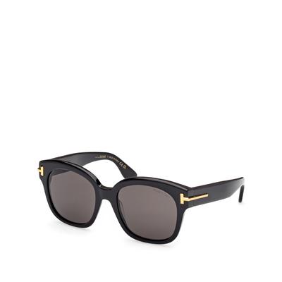 Tom Ford Square Sunglasses, 55mm - Black/Smoke