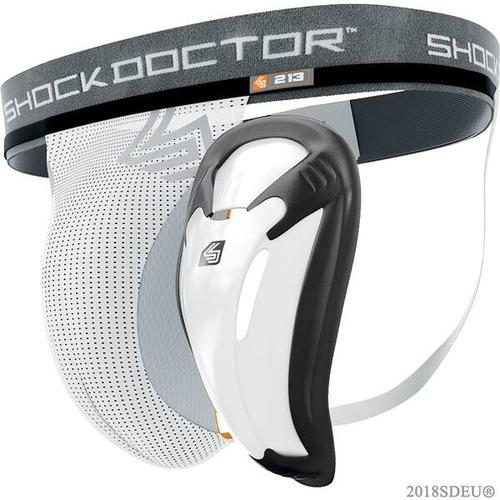 SHOCK DOCTOR Suspensorium, Größe L in Weiß