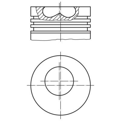 MAHLE Kolben Universal 099 96 00 Image