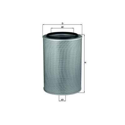 MAHLE Luftfilter Universal 328,0mm für MERCEDES-BENZ A0040948804 0040948804 A0030947004 LX 674 Image