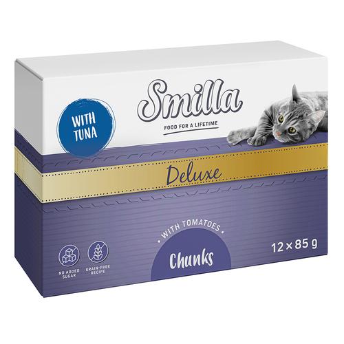 Smilla Deluxe Häppchen 48 x 85 g - Thunfisch und Tomaten