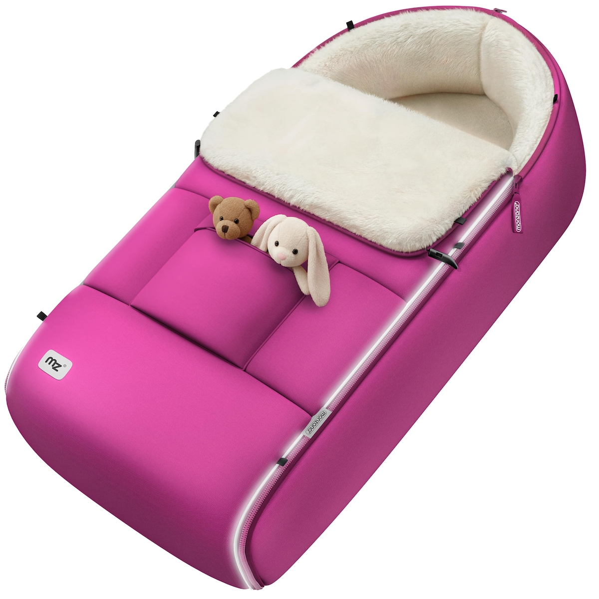 MONZANA® Babyfußsack Basic Magenta Image