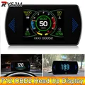 AD P12 OBD2 HUD Head Up Display Indicatore di velocità digitale intelligente Computer di bordo Contagiri Tachimetro ECT Temperatura dell'acqua Olio