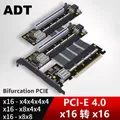 Cavo di prolunga per scheda grafica PCIe 4.0 x16 FFC da 1 a 4 PCI-E Riser Gen 4 Scheda divisa PCIe-Biforcazione Adattatore da 16X a X4X4X4X4 X8X8