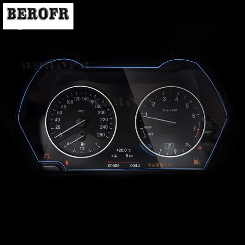 Interni auto Cruscotto membrana TPU protezione schermo LCD Anti-graffio Accessorie refit Per BMW F45 F46 Serie 2 2016 2017