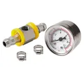 Manometro universale per carburante 1/8 NPT(140 Psi) con adattatore per raccordo a T sensore manometro carburante da 3/8 pollici