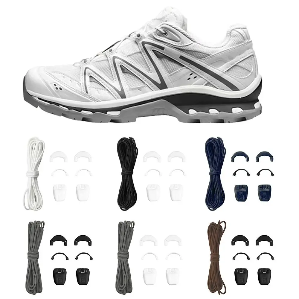 1 Set Schnürsenkel ohne Krawatte, runde Tennisschnürsenkel ohne Krawatten, für Erwachsene und Kinder, hochwertige Laufschuhe, Schnürsenkel für Salomon Image