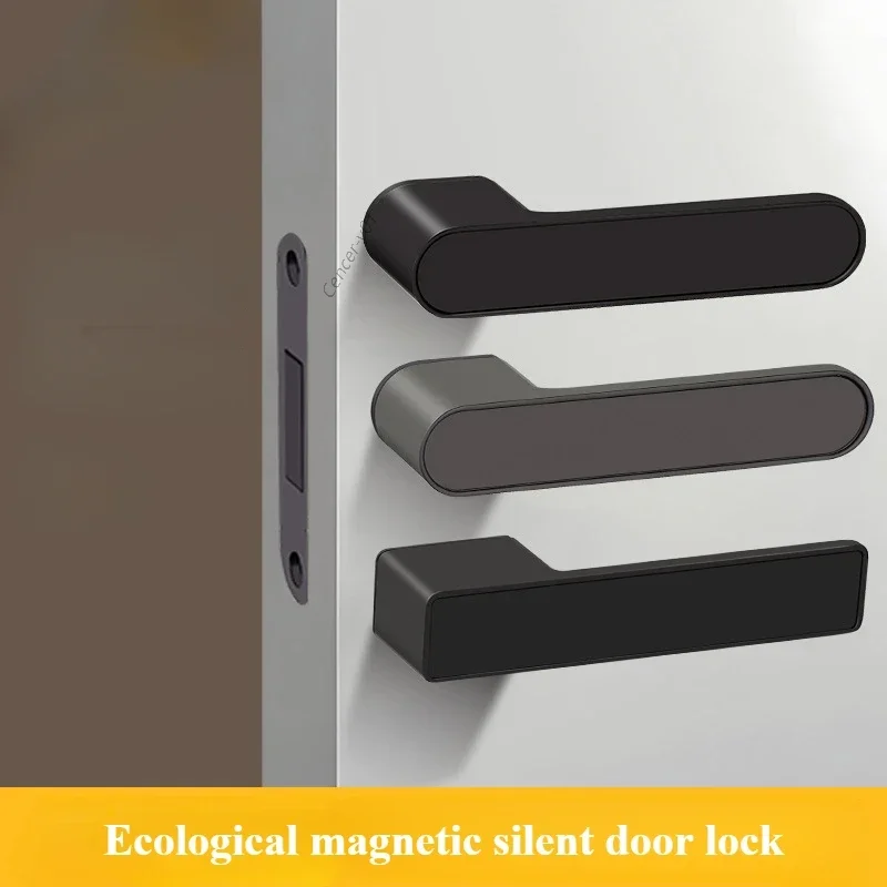 Minimalistisches ökologisches Schloss im europäischen Stil, neues verstecktes Schlüsselloch-Schlafzimmer, Arbeitszimmer, magnetisches, geräuschloses Türschloss Image