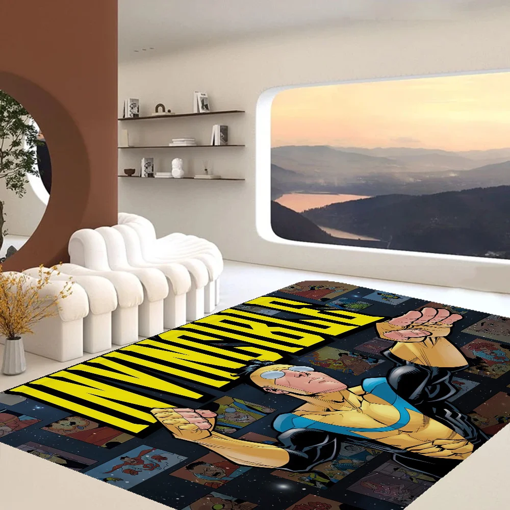 I-Invincible Bodenmatte für Kinderzimmer, Schlafzimmer, Dekoration, Balkon, rutschfeste Fußmatte, Wohnzimmer, Willkommensteppich Image