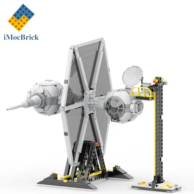 892 Pcs Mocs Sets Star Movie Spaceship Model Bricks TIE Bizarro (TIE/e1) Experimental M1 Image