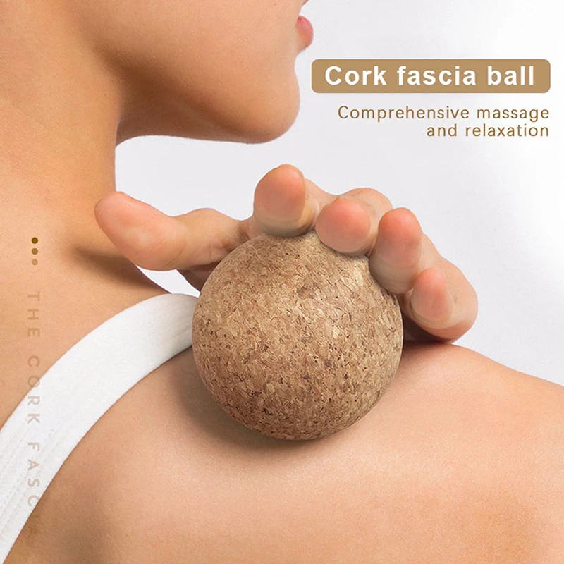 Kork Massage Ball Rückenmassage Fußmassagegerät Yoga Ball Spannung Release Therapie Myofaszialer Ball Entspannen Sie sich Muskeln Triggerpunkt Image