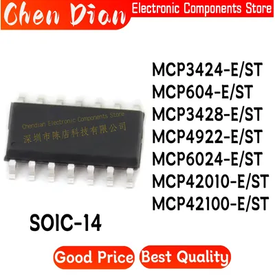 MCP3424 MCP604 MCP3428 MCP4922 MCP6024 MCP42010 MCP42100 E/SL SOIC-14 Neue Original Original Image