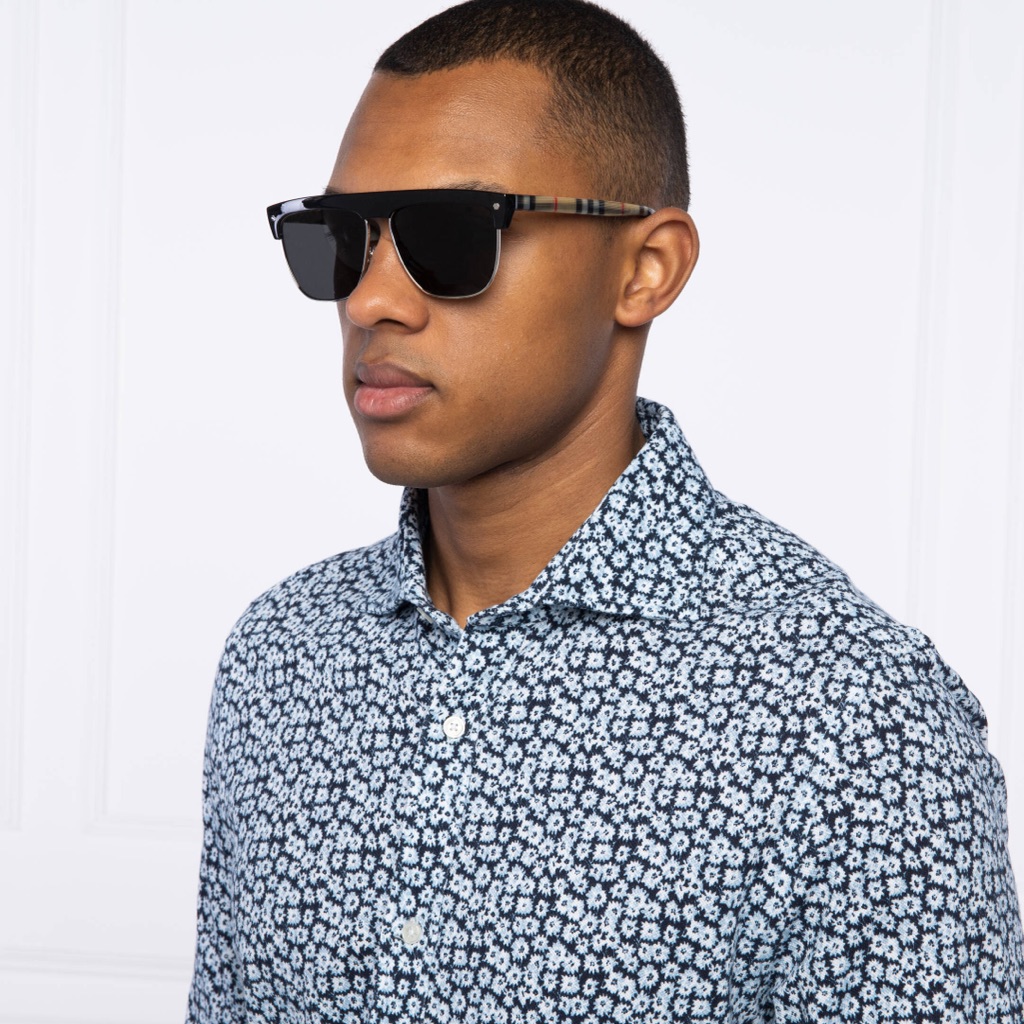 Burberry Accessories | Burberry Sunglasses Men's William B-4325 3757/87 Black/Brown 59-14-145 | Color: Black/Brown | Size: Os