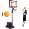 Costway - Panier de Basketball sur Pieds Hauteur Réglable de 1,55 à 3,1 m, Support de Basketball