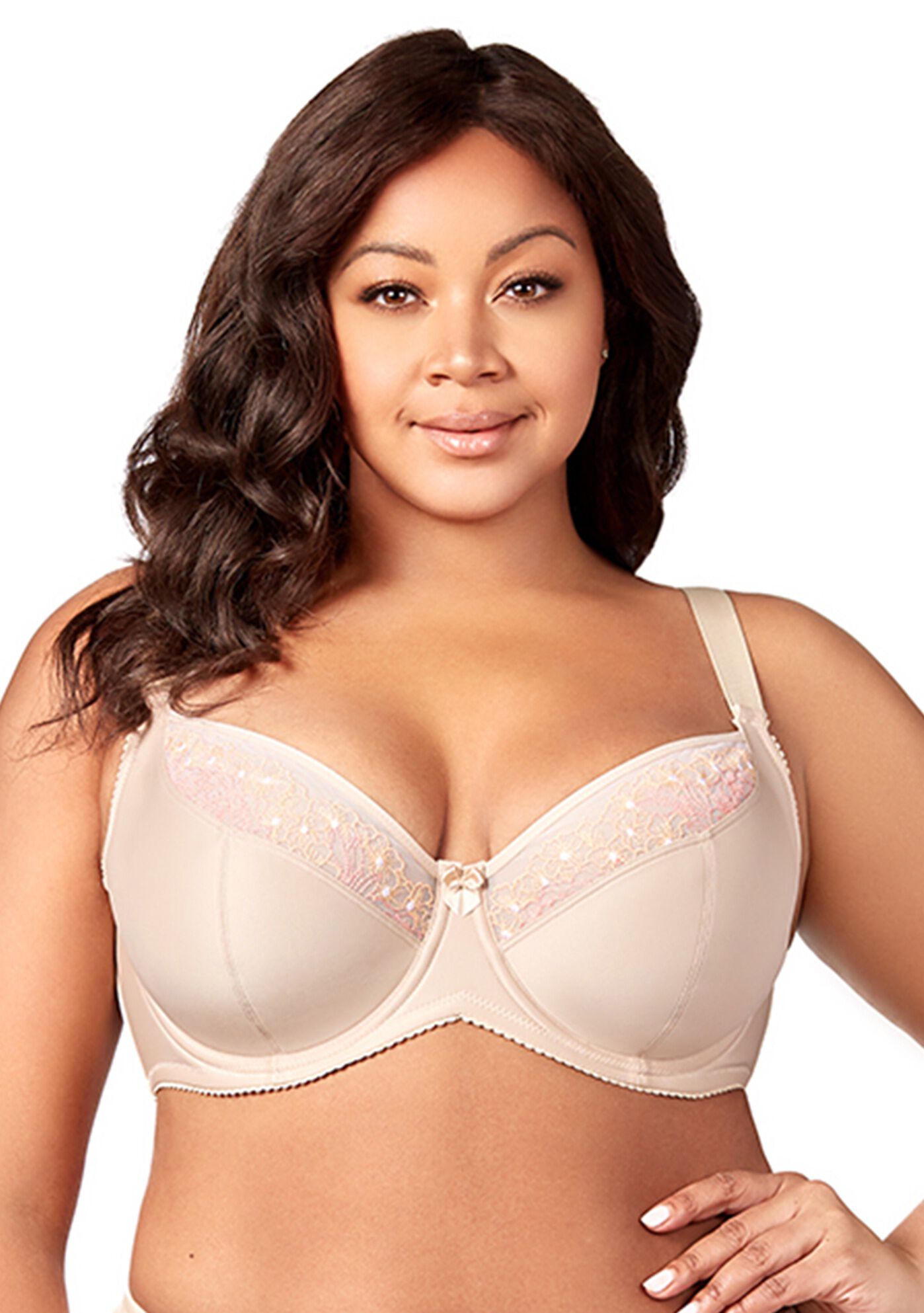 Plus Size Women's Star Curves Underwire Bra 2918 by Elila in Beige (Size 38 M)