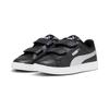 Sneaker PUMA "Smash 3.0 Glitz Glam Sneakers Mädchen", Kinder, Gr. 27.5, schwarz (schwarz silber weiß metallic), Obermaterial: Textil, Synthetik; Futter: Textil; Innensohle: Textil; Laufsohle: Gummi, Schuhe
