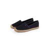 Espadrille TOMMY HILFIGER "FLAG CANVAS ESPADRILLE", Damen, Gr. 36, blau (dunkelblau), Baumwolle, sportlich, Schuhe, Slipper, Flats, Bequemschuh mit Bastbezug und Ziernähten