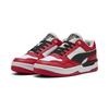 Sneaker PUMA "Rebound Retro Sneakers Erwachsene", Gr. 37.5, rot (schwarz for all time rot), Obermaterial: Textil, Kuhleder, Synthetik; Futter: Textil; Innensohle: Textil; Laufsohle: Gummi, Schuhe